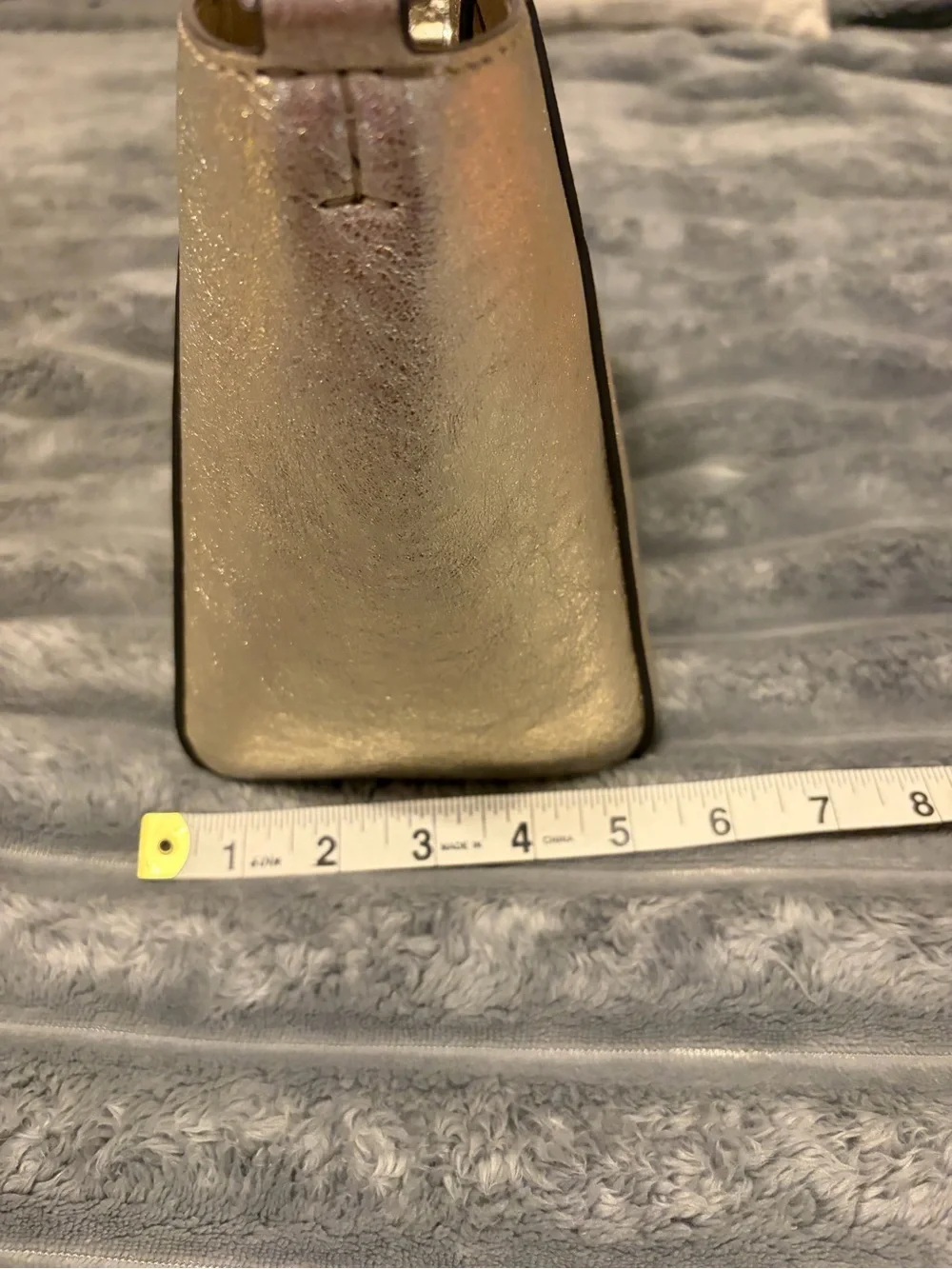 Tory Burch Metallic Gold Leather Shoulder Bag